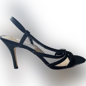 Nina New York black strap heels. Size 9